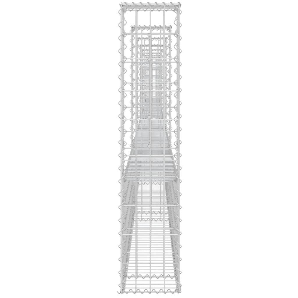 Cesta De Gaviones Forma De U 8 Postes De Hierro 860x20x100 Cm / Vetonek_2