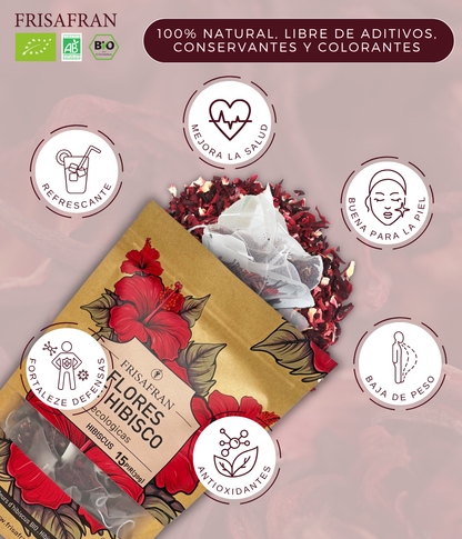 Infusión De Hibisco En Pirámides Ecológica | Frisafran 30 Uds_1