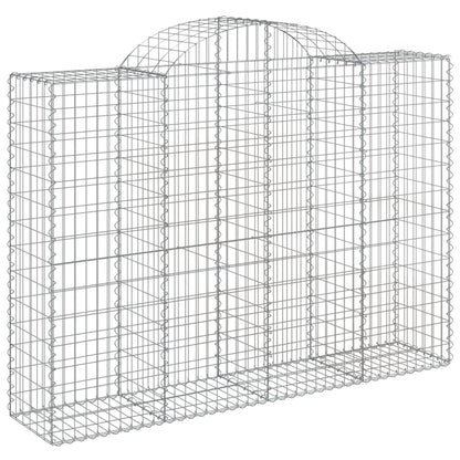 Cestas Gaviones 13 Uds Forma De Arco Hierro 200x50x140/160 Cm_2