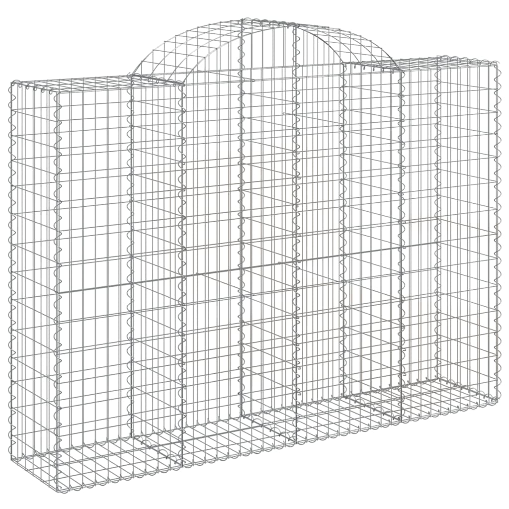 Cestas Gaviones 11 Uds Forma De Arco Hierro 200x50x140/160 Cm_2