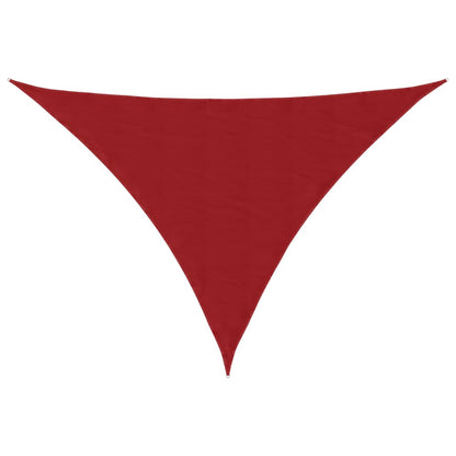Toldo De Vela Triangular Tela Oxford Rojo 4x5x5 M_0