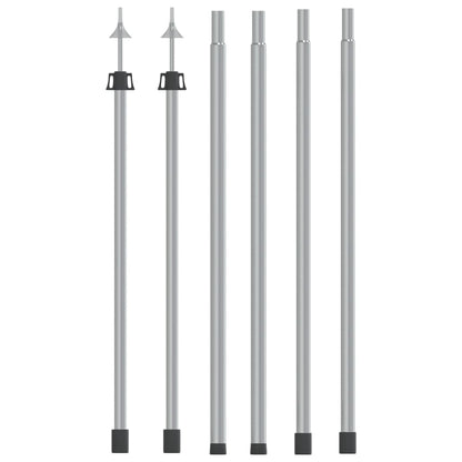 Postes Telescópicos De Toldo 2 Uds Acero Galvanizado 102-260 Cm_1