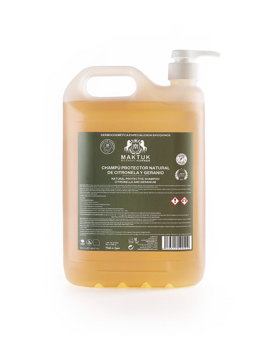 Champú Protector Natural De Citronela Y Geranio 5000 Ml Maktuk Horses_0
