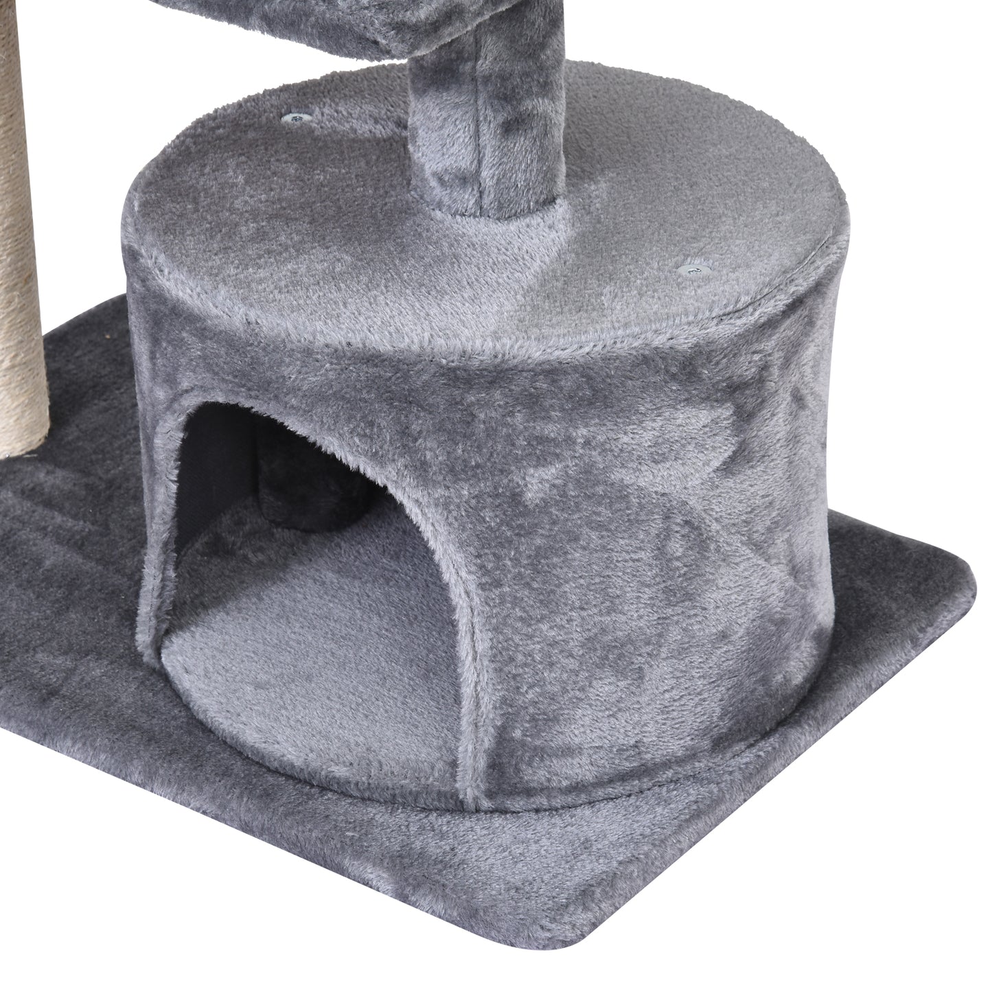 Pawhut Conjunto De 1 Árbol Rascador Para Gatos Y 1 Arenero Cubierto Para Gatos_3
