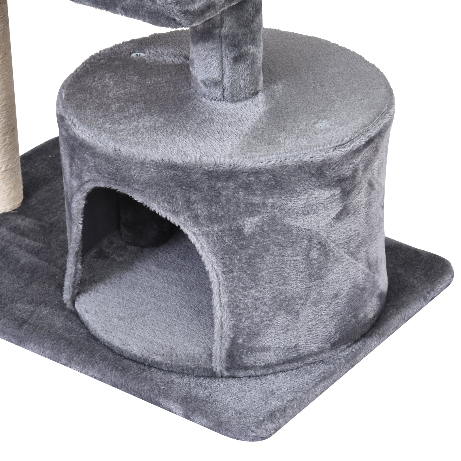 Pawhut Conjunto De 1 Árbol Rascador Para Gatos Y 1 Arenero Cubierto Para Gatos_3