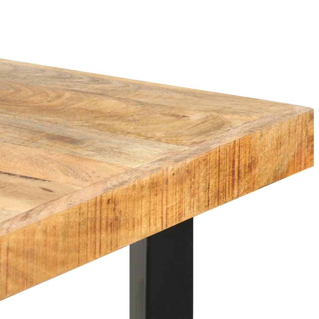 Mesa De Bar Madera Maciza De Mango Rugosa 180x70x107 Cm_3