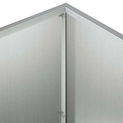 Macetero De Jardín Plateado 60 X 30 X 50 Cm Acero Galvanizado_4