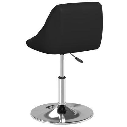 Taburete De Barra De Cocina Cuero Sintético Negro_1