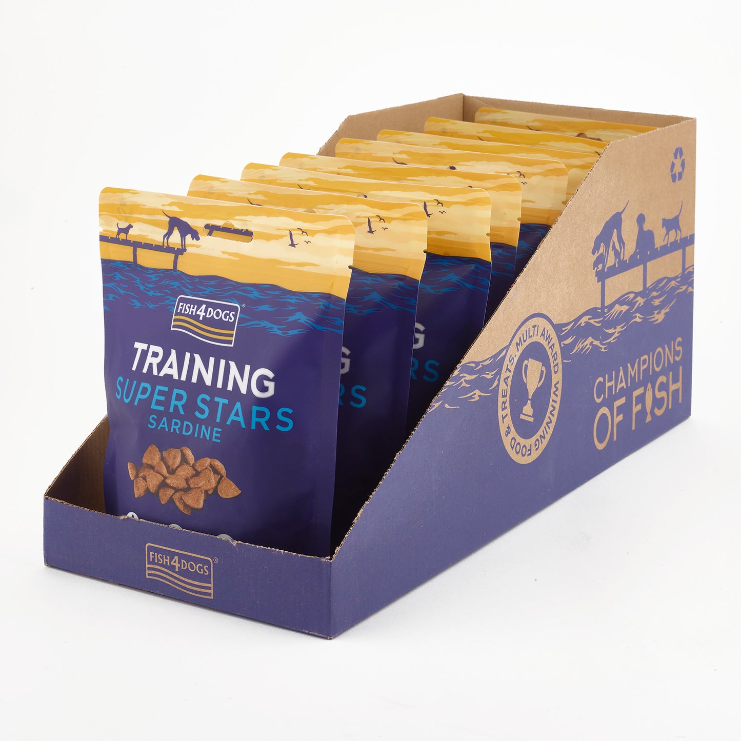 Fish4dogs Snack De Entrenamiento – Superstars Sardina 150 G (pack De 10)