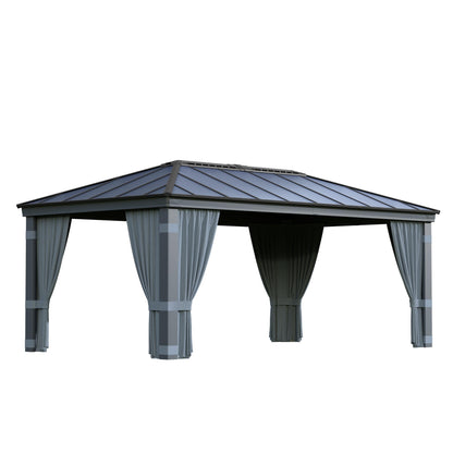 Set Cortinas para gazebo cenador Dallas 360x611 cm