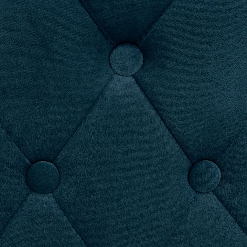 Taburetes De Cocina 2 Unidades Terciopelo Azul_4