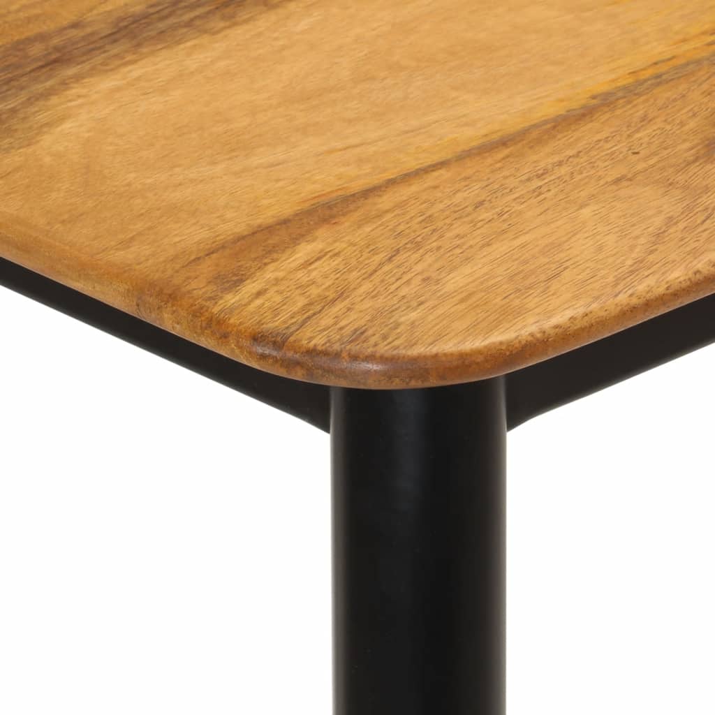 Mesa De Comedor Madera Maciza De Mango Y Hierro 112x52x76 Cm_2