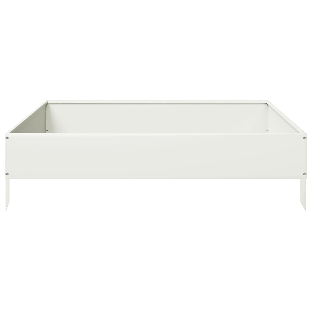 Arriate De Acero Blanco 100x100x26 Cm_3