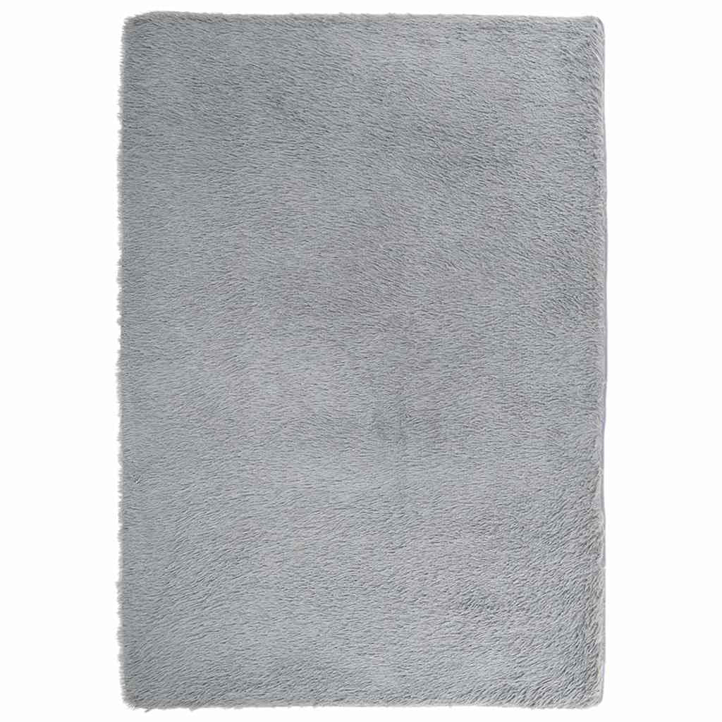 Vidaxl Alfombra De Pelo Largo Navarra Gris Claro 160x230 Cm Poliéster_0
