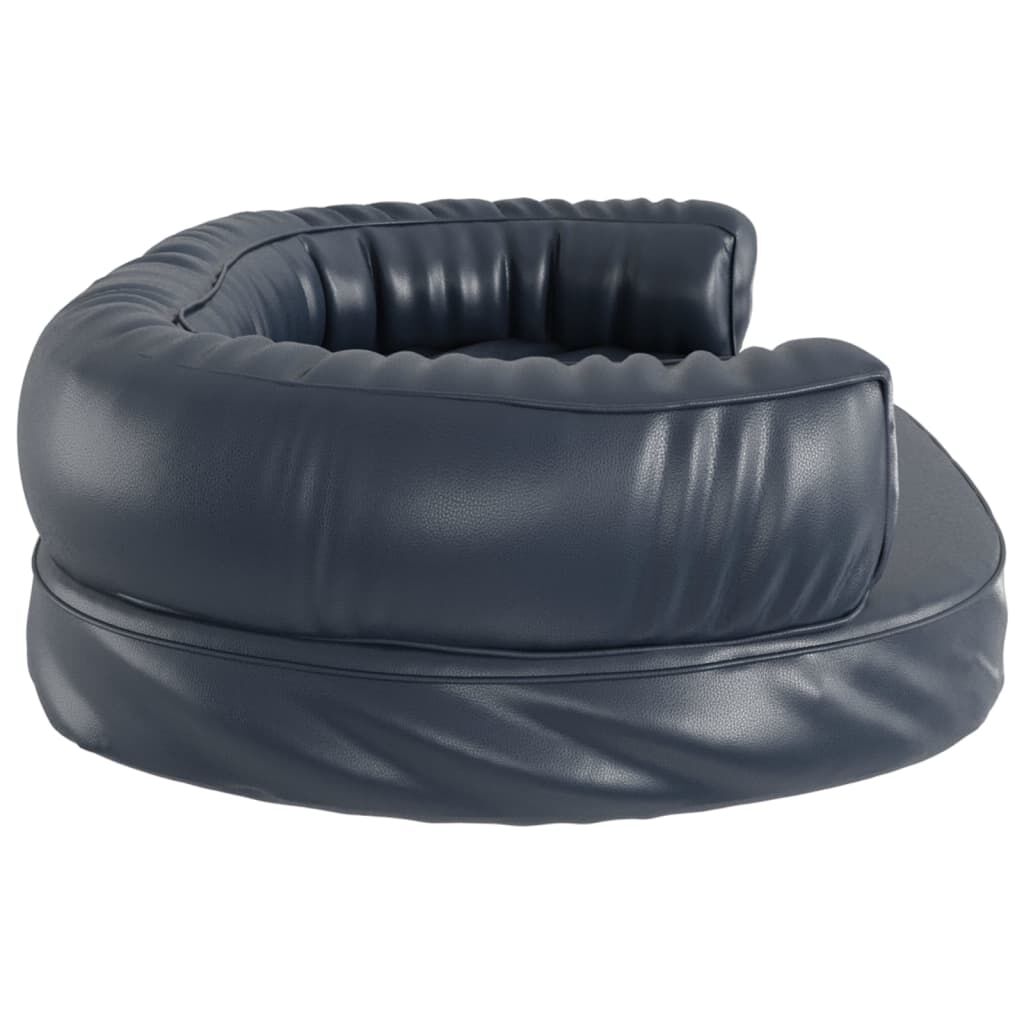 Vidaxl Cama Para Perros De Espuma Cuero Sintético Azul Oscuro 88x65 Cm_4