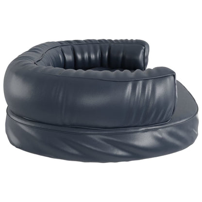 Vidaxl Cama Para Perros De Espuma Cuero Sintético Azul Oscuro 88x65 Cm_4