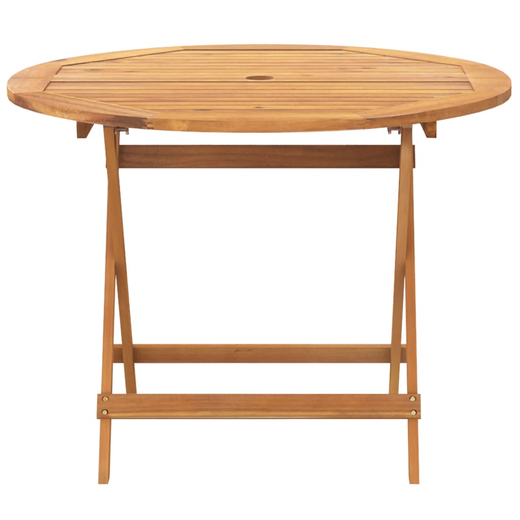 Set De Comedor De Jardín 5 Piezas Ratán Pe Madera Maciza Gris / Vetonek_0