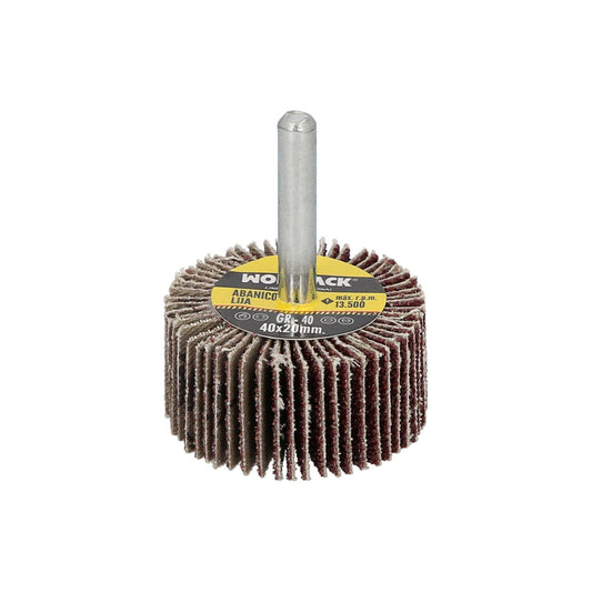 Abanico Lija Grano 40 Medida Ø 40 X 20 Mm. Disco Abrasivo Laminas, Ruedas Mil Hojas, Ruedas Abrasivas,lijado,desbaste,pulir_0