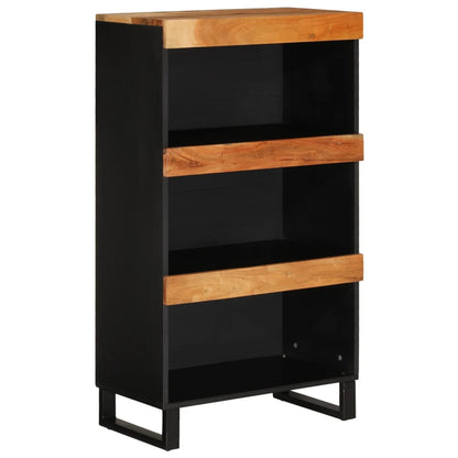 Armario Auxiliar Madera Maciza De Acacia 60x33x107 Cm_0