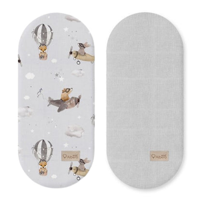 Pack 2 Bajeras Capazo Algodón Satinado Y Muselina Balloon Flight