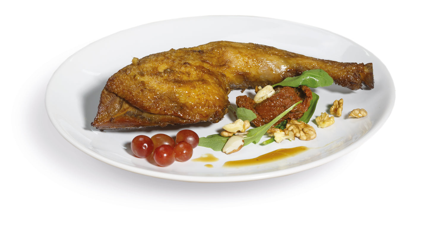 Pollo ecológico asado al horno con miel