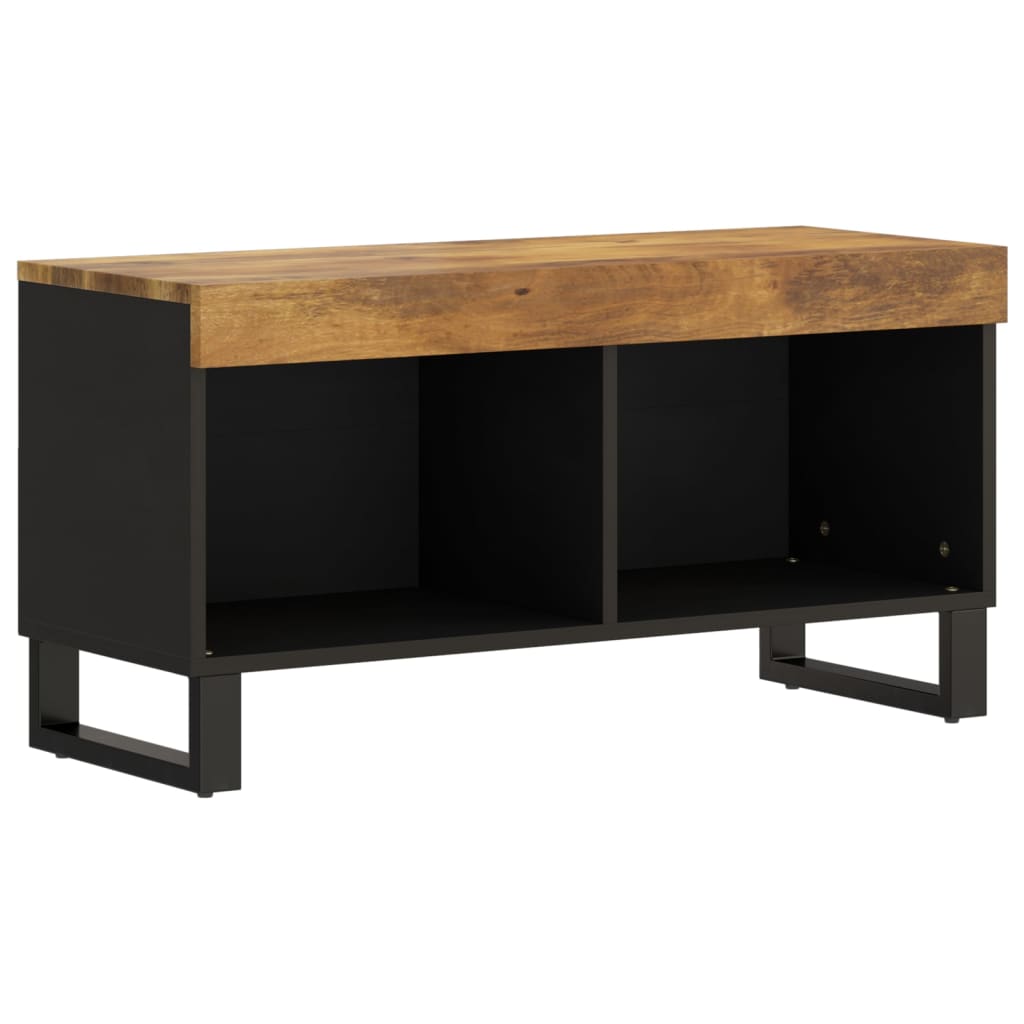 Mueble De Tv Madera Maciza De Mango 85x33x43,5 Cm_1