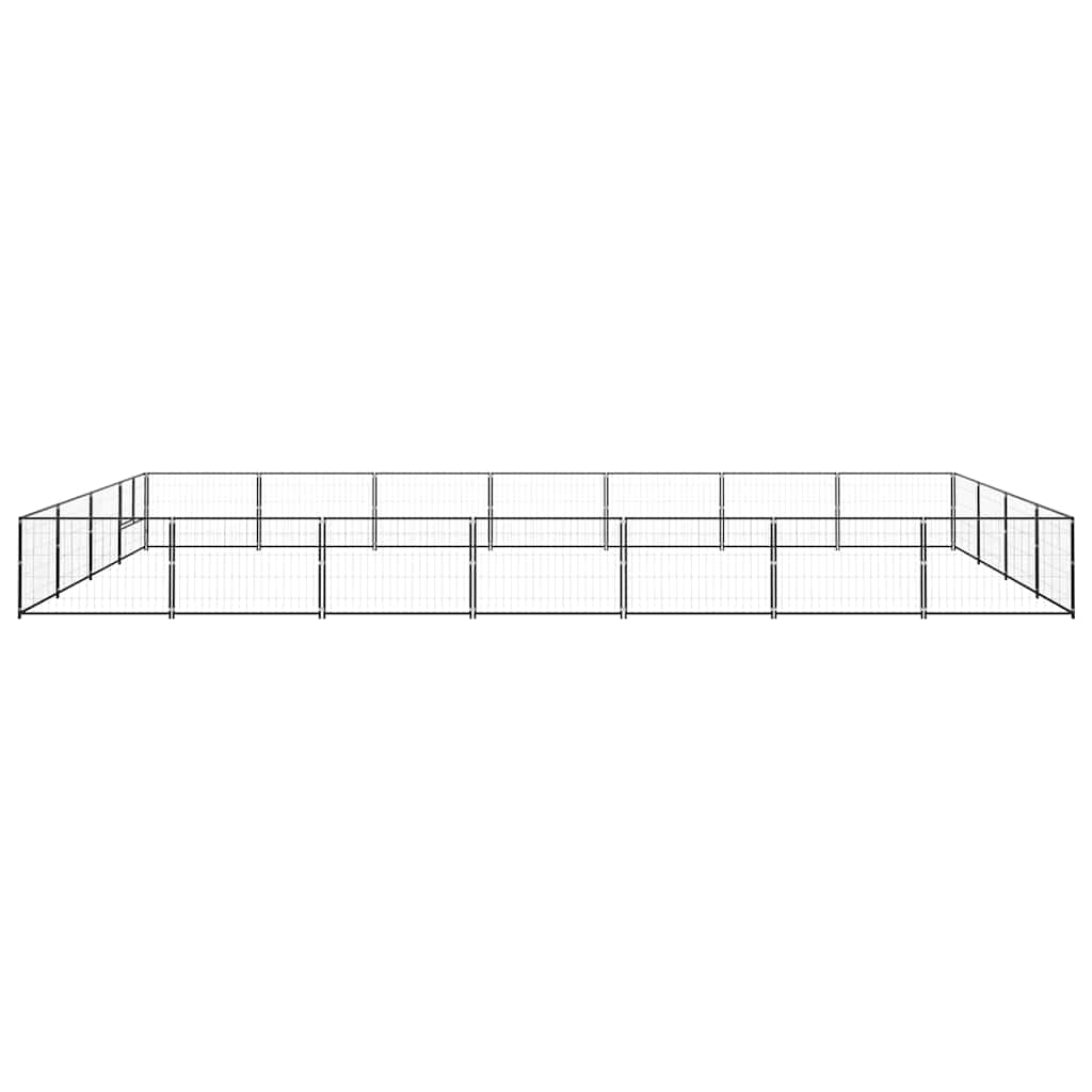 Perrera Acero 28 M² Negra_3