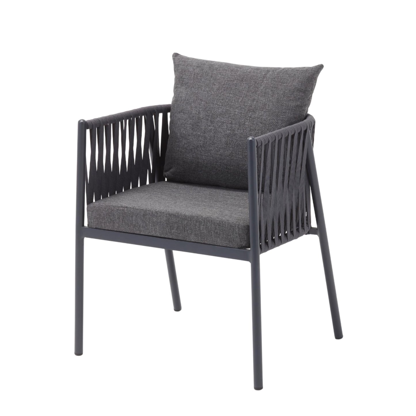 Silla Macka Antracita Para Exterior - Estilo Contemporáneo 65x65x140cm - Well Home_0