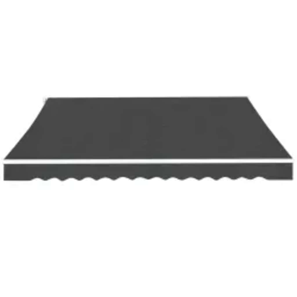 Toldo Plegable De Operación Manual 600 Cm Gris Antracita_0