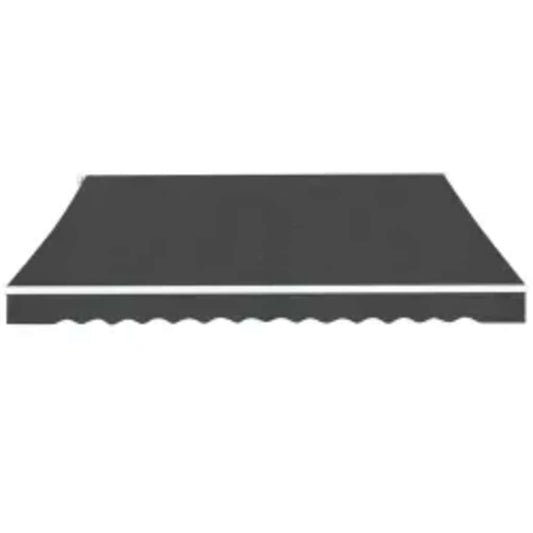 Toldo Plegable De Operación Manual 600 Cm Gris Antracita_0