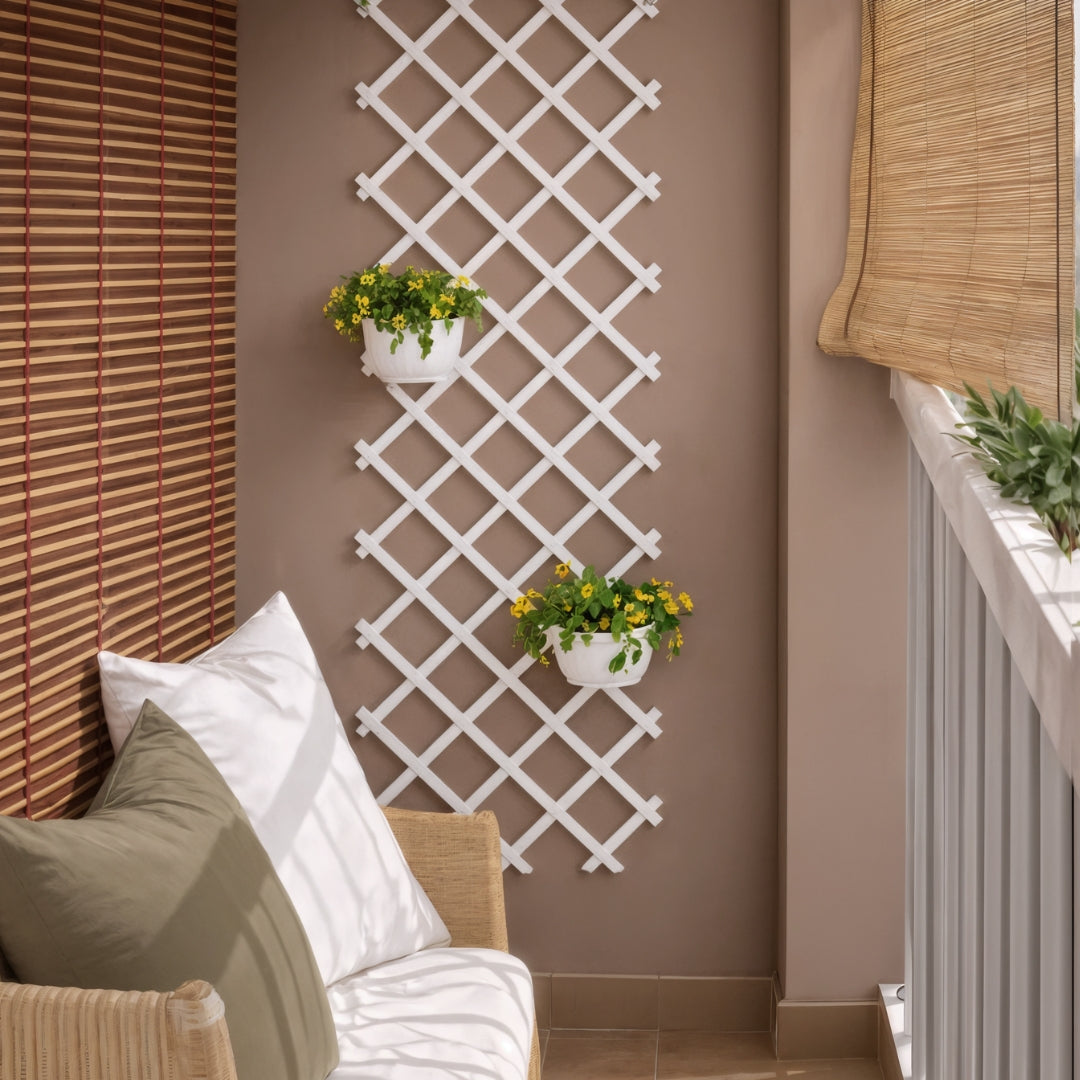 Celosia Extensible Pvc Trelliflex 0,5x1,5 M Blanco Nortene_2