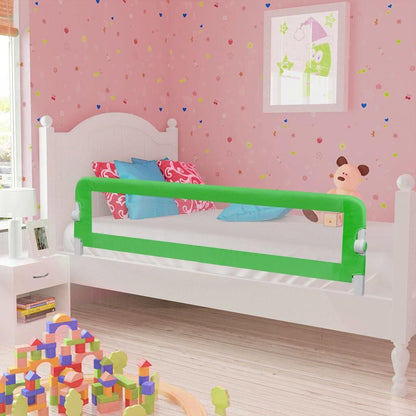 Vidaxl Barandilla De Seguridad Cama De Niño 2 Uds Verde 150x42 Cm_1