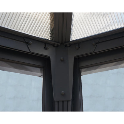 Cenador Gazebo cerrado hexagonal Garda