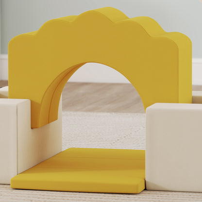 Aiyaplay Juego De 7 Bloques De Espuma Para Niños Para Escalar Y Gatear Amarillo_3
