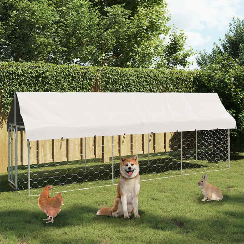 Perrera De Exterior Con Tejado 400x100x150 Cm_1