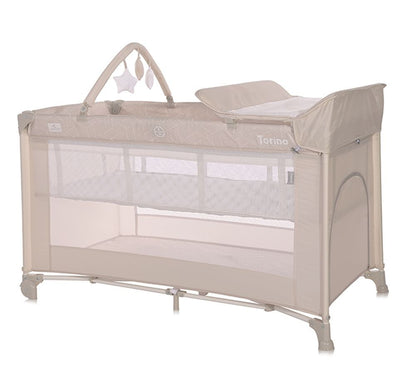Cuna De Viaje Con Cambiador Torino Plus (2 Niveles) Fog Striped_0