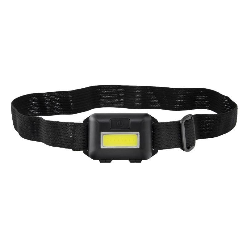 Linterna Led Frontal Cabeza Ajustable 120 Lumenes, 3 Modos, Cinta Ajustable, 3 Baterias Aaa Incluidas_0