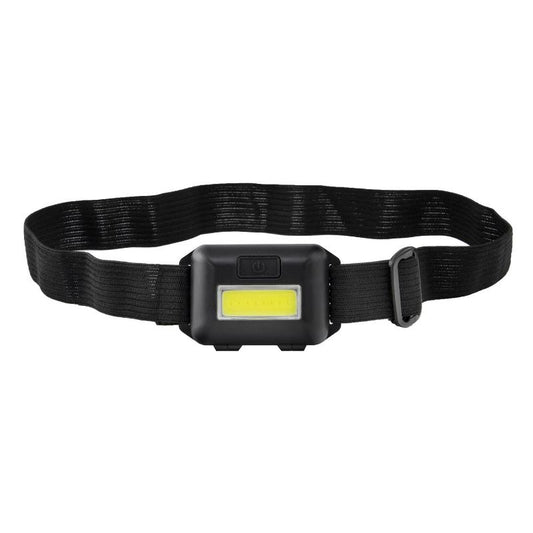 Linterna Led Frontal Cabeza Ajustable 120 Lumenes, 3 Modos, Cinta Ajustable, 3 Baterias Aaa Incluidas