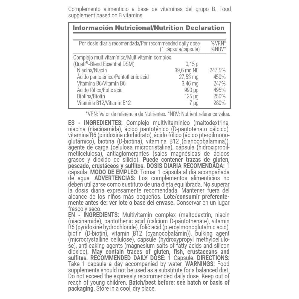 B-complex Dsm® (complejo De Vitaminas B) - 30 Cápsulas Vegetales - Vitamina B - Masmusculo_5