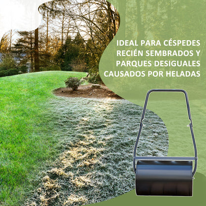 Durhand Rodillo De Césped Jardín Acero 38l Llena Agua Arena Φ32x50cm Asa_3