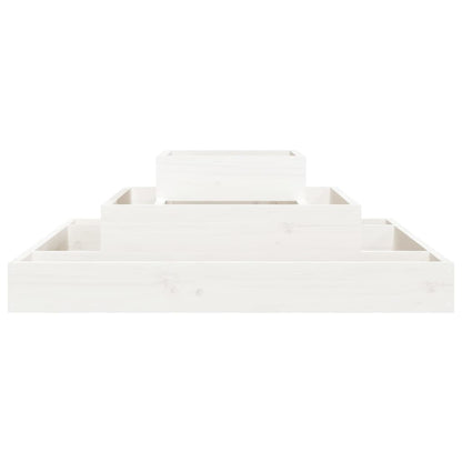 Jardinera De Madera Maciza De Pino Blanco 80x80x27 Cm_3