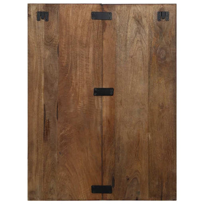 Mesilla De Noche Multicolor 60x32x80 Cm Madera Maciza Reciclada_3