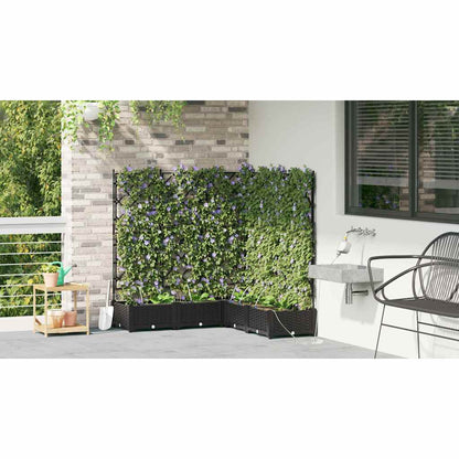 Vidaxl Jardineras Negro 120 X 120 X 126 Cm Acero_3