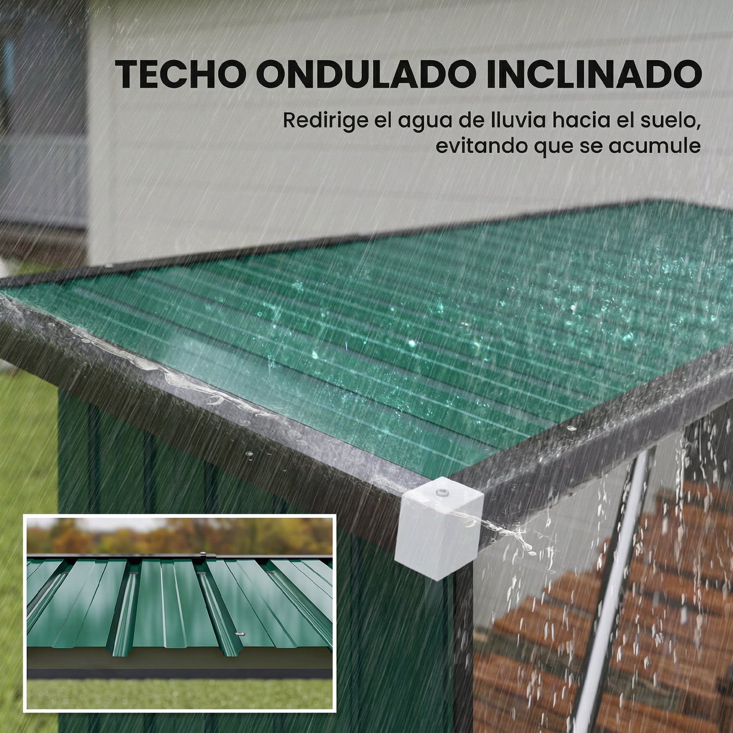 Outsunny Casetilla Para Leña Acero Galvanizado Con Base Elevada 213x66,5x150 Cm_5