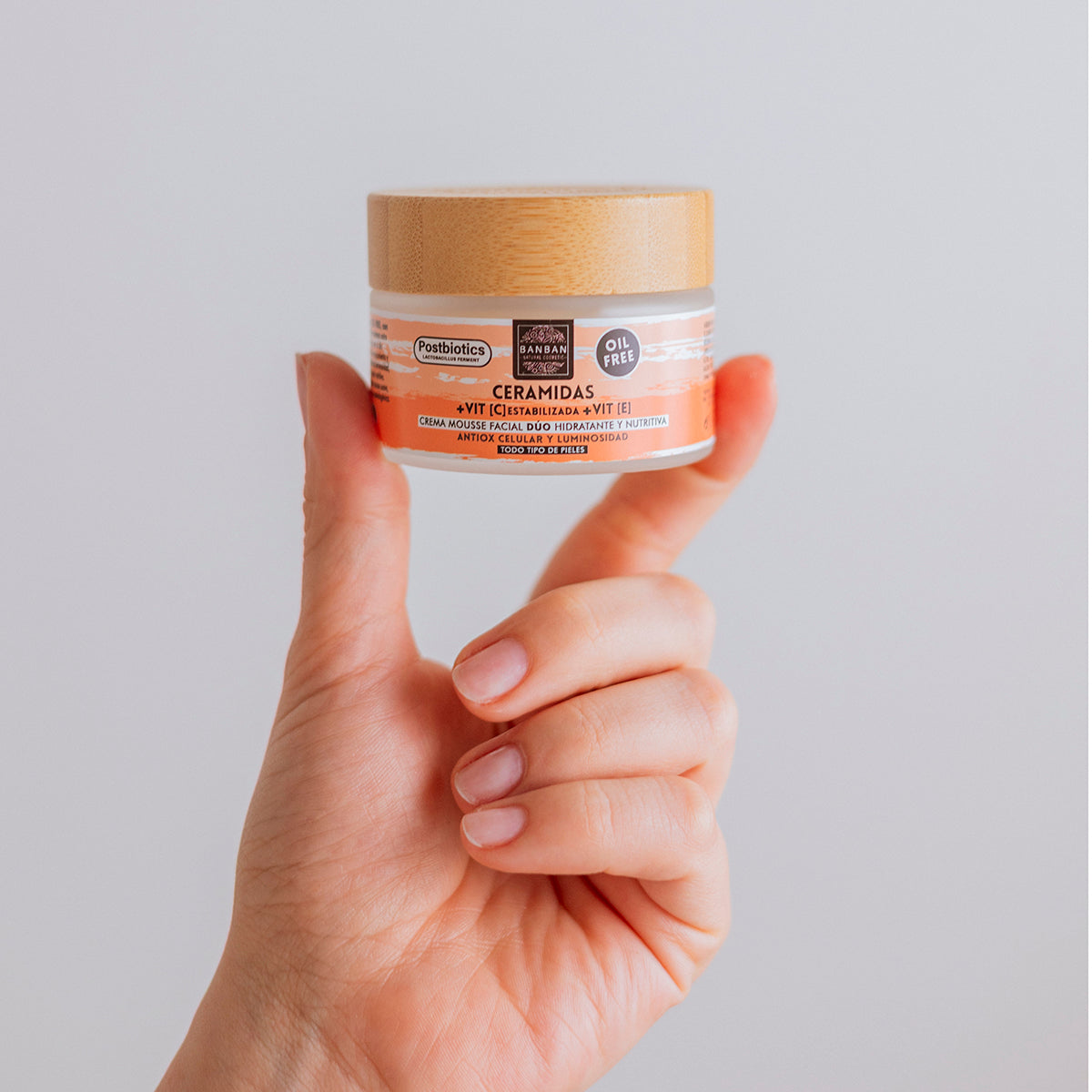 Crema Mousse Facial Dúo Ceramidas y Vitamina C 50ml Banban