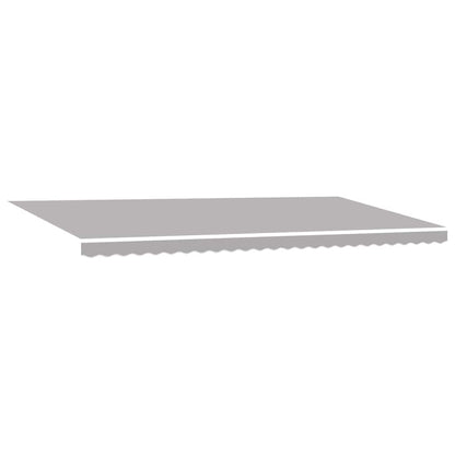 Toldo Retráctil Gris Claro 600 X 350 Cm Tela Y Aluminio_4