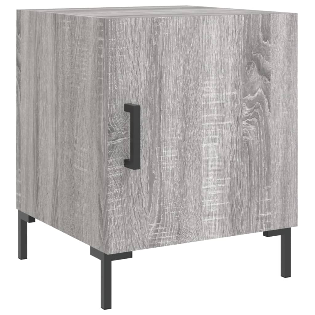 Mesitas Noche 2 Uds Madera Ingeniería Gris Sonoma 40x40x50 Cm_1