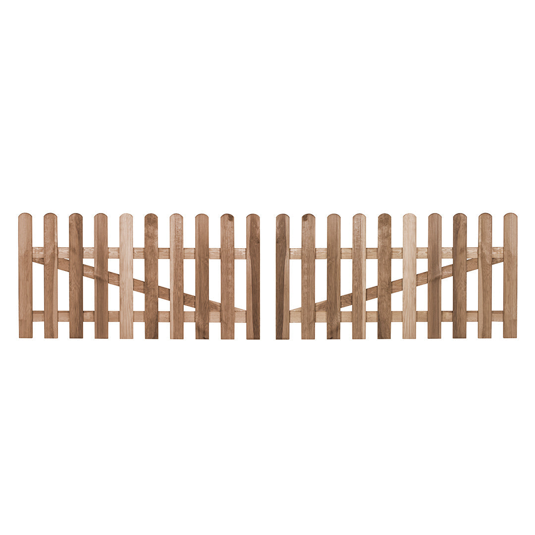 Puerta Valla Clásica De Madera - Elegancia Y Seguridad 1x1 M / Multicolor_2