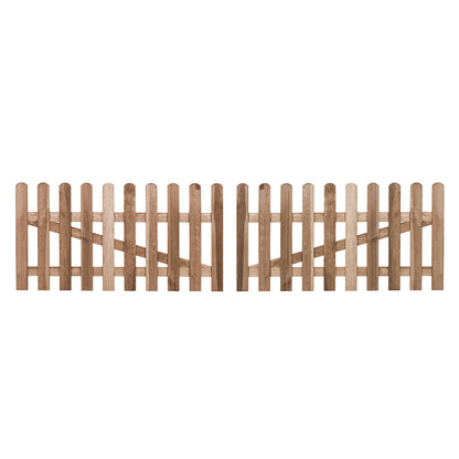 Puerta Valla Clásica De Madera - Elegancia Y Seguridad 1x1 M / Multicolor_2