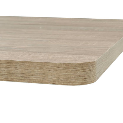 Mesa Bar Bistró Mdf Y Acero Cuadrada Color Roble 80x80x75 Cm_3